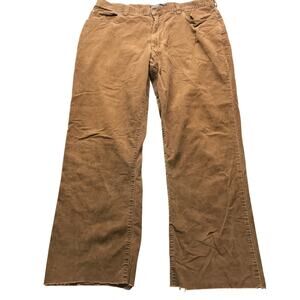 Vintage Polo Ralph Lauren Corduroy Raw Hem Pants Mens 38x28 Straight Brown
